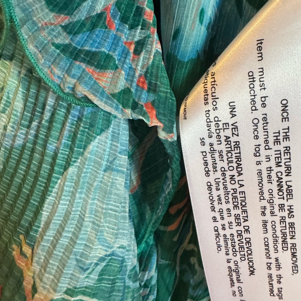 NWT Tadashi Shoji Strapless Pleated Ruffle A-line Gown - Picture 12 of 12